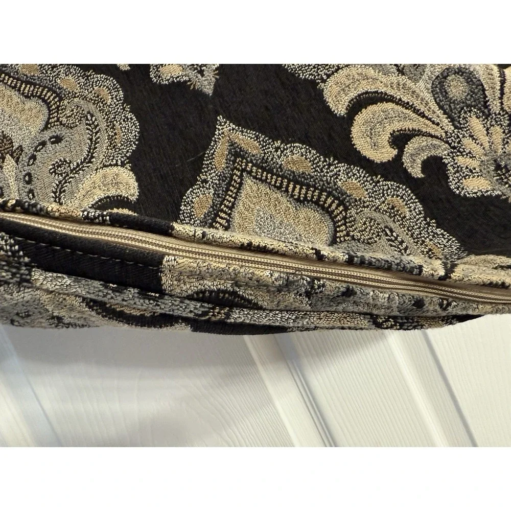 2 Of  Black Design Throw Pillow‎ Cases Pair Zipper ~19